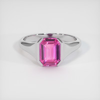2.03 Ct. Sapphire Ring, 14K White Gold 1