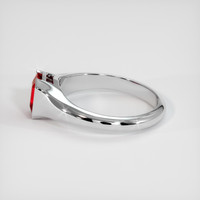 1.03 Ct. Ruby Ring, 14K White Gold 4