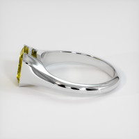 1.62 Ct. Greenish Yellow Sapphire Ring, 14K White Gold 4