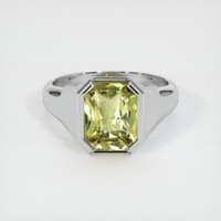 3.57 Ct. Sapphire Ring, 14K White Gold 1