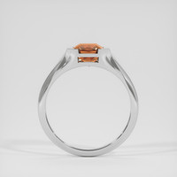 3.23 Ct. Orange Hessonite Garnet Ring, 18K White Gold 3