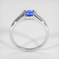 0.62 Ct. Blue Sapphire Ring, 18K White Gold 3