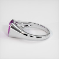 3.38 Ct. Purple Sapphire Ring, 18K White Gold 4