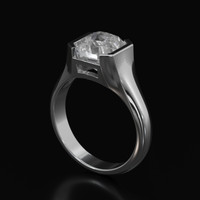 4.80 Ct. Sapphire Ring, 18K White Gold 2
