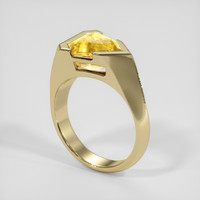 2.97 Ct. Yellow Sapphire Ring, 10K Yellow Gold 2