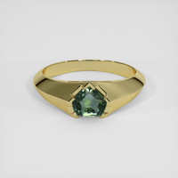 1.44 Ct. Green Sapphire Ring, 10K Yellow Gold 1