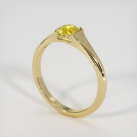 1.21 Ct. Yellow Sapphire Ring, 14K Yellow Gold 2