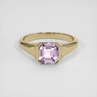 2.26 Ct. Purplish Pink Sapphire Ring, 14K Yellow Gold 1