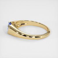 0.62 Ct. Blue Sapphire Ring, 14K Yellow Gold 4