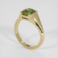 1.91 Ct. Green Sapphire Ring, 14K Yellow Gold 2