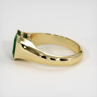 1.37 Ct. Emerald Ring, 18K Yellow Gold 4