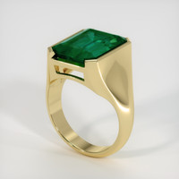 5.98 Ct. Emerald Ring, 18K Yellow Gold 2