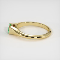 0.78 Ct. Emerald Ring, 18K Yellow Gold 4