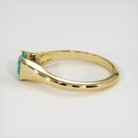 0.62 Ct. Emerald Ring, 18K Yellow Gold 4