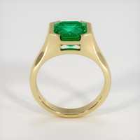 2.10 Ct. Emerald Ring, 18K Yellow Gold 3