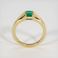 0.44 Ct. Emerald Ring, 18K Yellow Gold 3