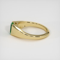 0.44 Ct. Emerald Ring, 18K Yellow Gold 4