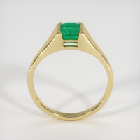 0.84 Ct. Emerald Ring, 18K Yellow Gold 3