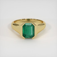 2.69 Ct. Emerald Ring, 18K Yellow Gold 1