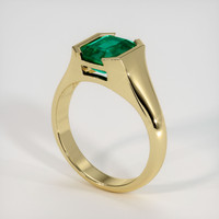 2.69 Ct. Emerald Ring, 18K Yellow Gold 2