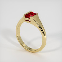 1.03 Ct. Ruby Ring, 18K Yellow Gold 2