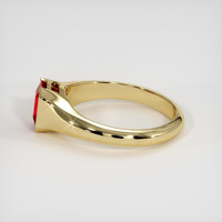 1.03 Ct. Ruby Ring, 18K Yellow Gold 4