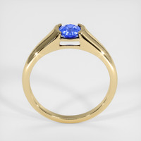 0.62 Ct. Blue Sapphire Ring, 18K Yellow Gold 3