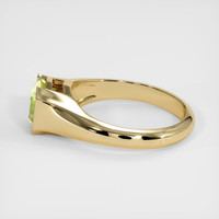 1.71 Ct. Yellowish Green Sapphire Ring, 18K Yellow Gold 4