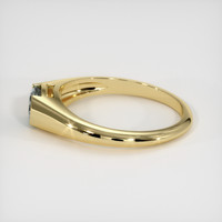 0.76 Ct. Bluish Grey Sapphire Ring, 18K Yellow Gold 4