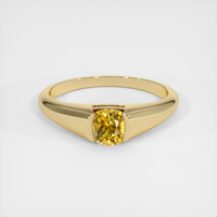 0.74 Ct. Yellow Sapphire Ring, 18K Yellow Gold 1