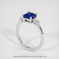 1.57 Ct. Sapphire Ring, Platinum 950 2