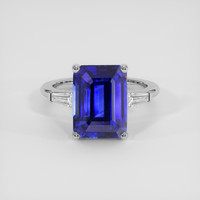 5.23 Ct. Blue Sapphire Ring, Platinum 950 1