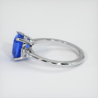 3.02 Ct. Blue Sapphire Ring, Platinum 950 4