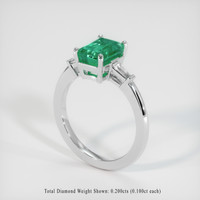 2.02 Ct. Emerald Ring, Platinum 950 2
