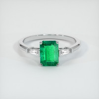 1.47 Ct. Emerald  Ring - Platinum 950