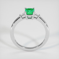 0.61 Ct. Emerald Ring, Platinum 950 3