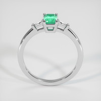 0.51 Ct. Emerald Ring, Platinum 950 3