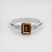 1.57 Ct. Gemstone Ring, Platinum 950 1