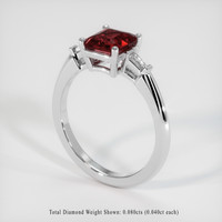 1.71 Ct. Gemstone Ring, Platinum 950 2