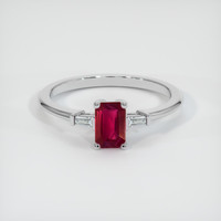 0.52 Ct. Ruby Ring, Platinum 950 1