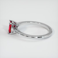 0.57 Ct. Ruby Ring, Platinum 950 4