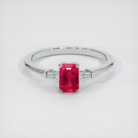 0.50 Ct. Ruby Ring, Platinum 950 1