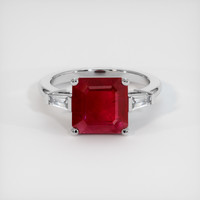 2.92 Ct. Ruby Ring, Platinum 950 1