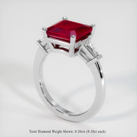 Ruby Ring 2.92 Ct., Platinum 950 Preview
