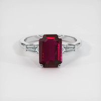 2.65 Ct. Ruby Ring, Platinum 950 1