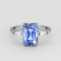 4.73 Ct. Blue Sapphire Ring, Platinum 950 1