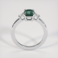 1.16 Ct. Greenish Blue Sapphire Ring, Platinum 950 3