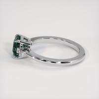 1.16 Ct. Greenish Blue Sapphire Ring, Platinum 950 4