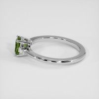 0.89 Ct. Green Sapphire Ring, Platinum 950 4