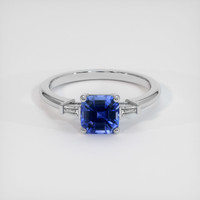 1.20 Ct. Blue Sapphire Ring, Platinum 950 1